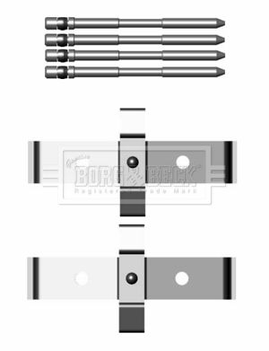 BORG & BECK Комплектующие, колодки дискового тормоза BBK1248